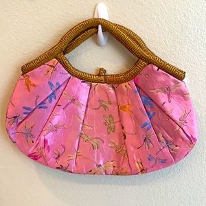 Asian Pink Dragonfly Purse from Chinatown